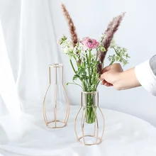Стеклянная трубка, гидропоника, ваза для цветов, украшение для гостиной, ваза для цветов, статуэтки, свадебные подарки, украшение, контейнер