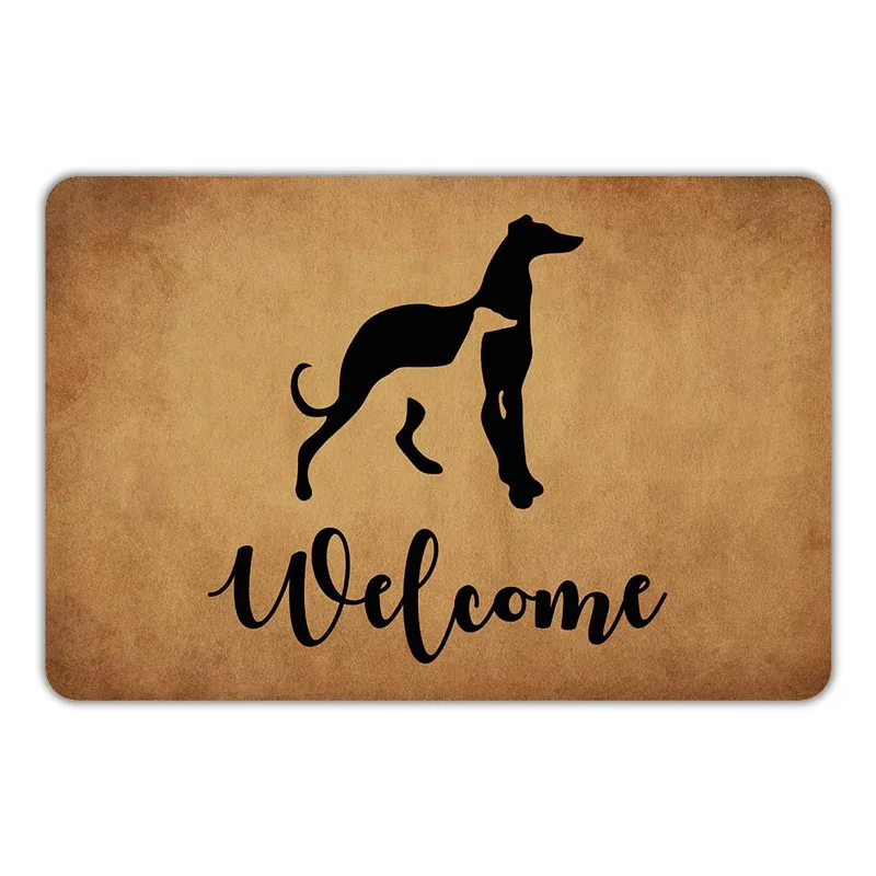 cheap Front Door Mat Welcome Mat Dogs Washable Rubber Non Slip Backing Bathroom Kitchen Decor Area Funny Doormat Indoor Outdoor Rug