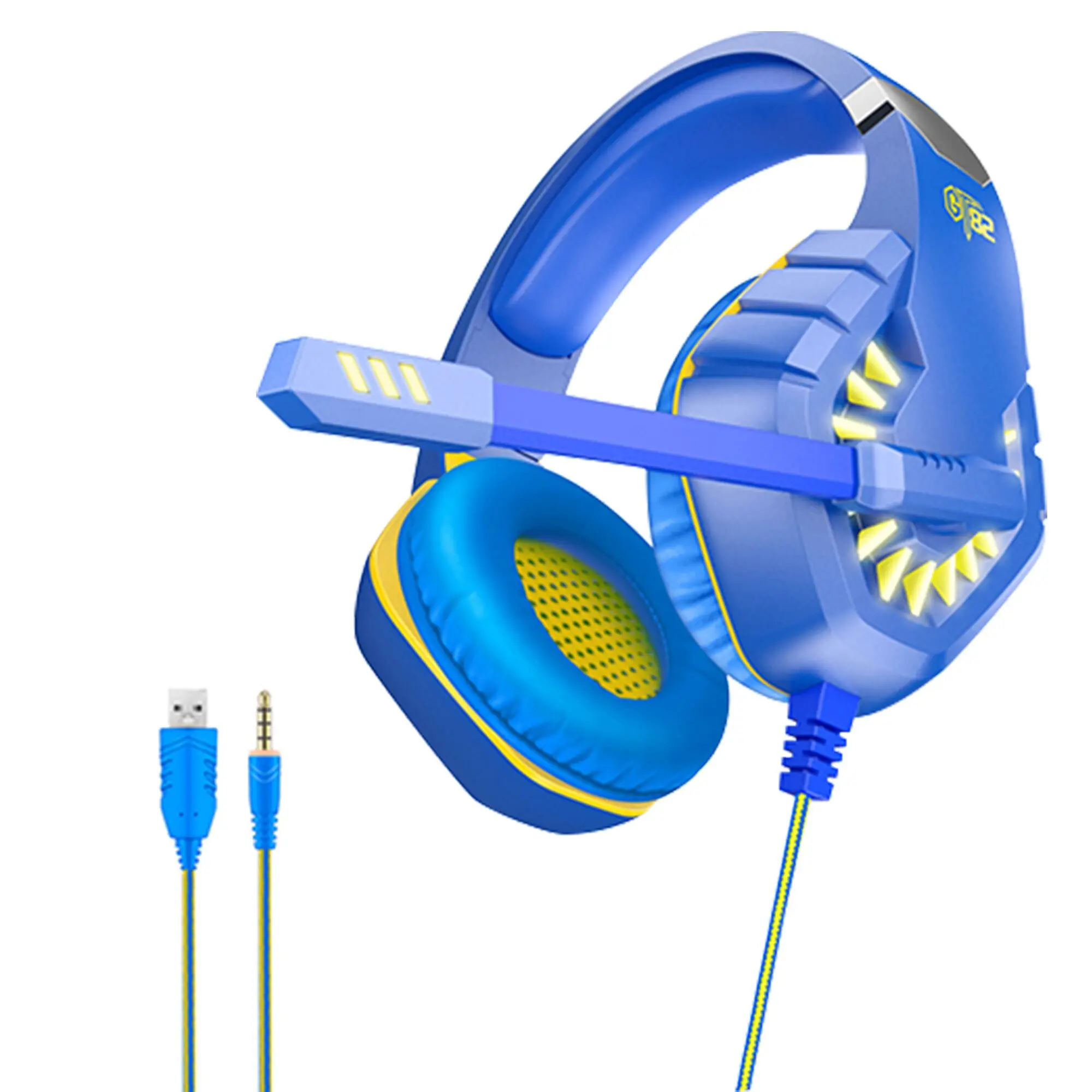 GT82 Headphones Stereo Gaming Headset With Microphone Suitable Computer PS4 Mobile OVLENG Usb 3 5mm Noise Reduction Low Accent