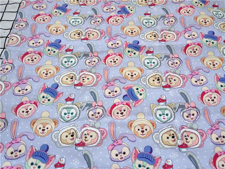 50*140 см Duffy Bear ткань, холст для пэчворка мультяшный медведь ткань для ткани детский домашний текстиль для шитья Тильда сумка