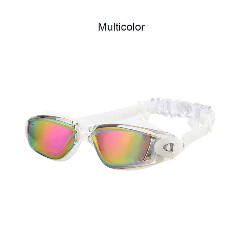 Multicolor Практичный глубокий Водонепроницаемый Анти-туман мягкий силикагель Интегральная Ушная вилка большая рамка очки для плавания маска для плавания аксессуары для плавания - Цвет: Multicolor