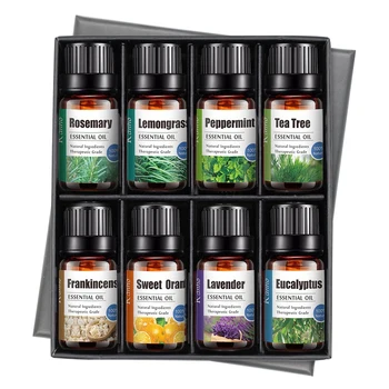 

Kanho 8 Pack Essential Oil Set 100% Pure Natural Aroma Oil 10Ml