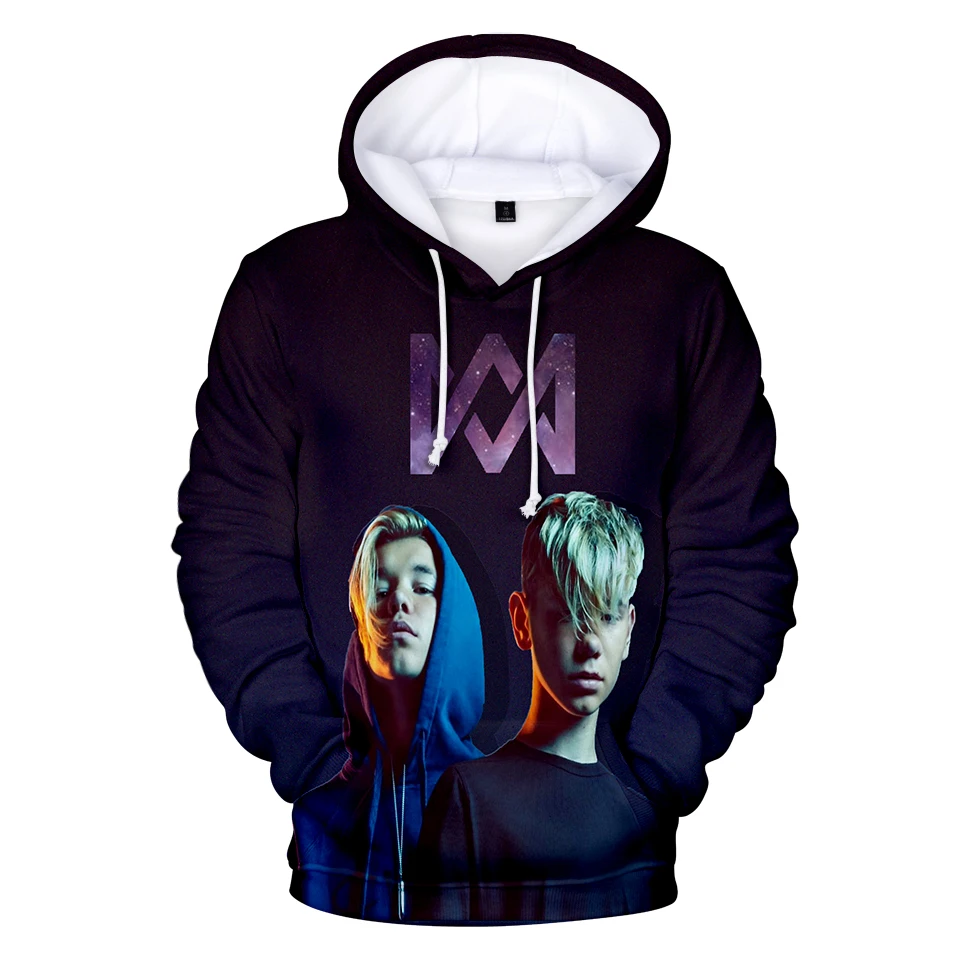 Marcus and Martinus 3D Hoodies Sweatshirts Print Women/Men Marcus  Sweatshirt Oversized Hoodie Coat Tops Kpop Hoodie Oversized