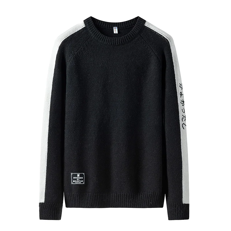 Sweater Men O-neck Patchwork Black Pullover Men Sweater Male 2019 Casual Warm Men's Sweater Autumn Winter Pullover Men 5 Colors Sweater Men O-neck Patchwork Black Pullover Men Sweater Male 2019 Casual Warm Men's Sweater Autumn Winter Pullover Men 5 Colors