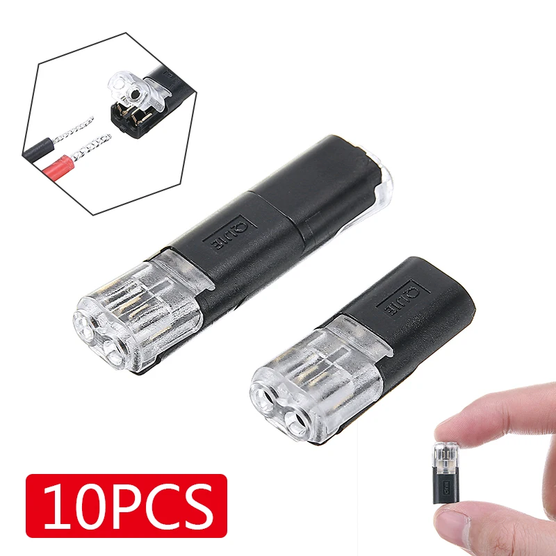 10pcs H type Wire Cable Snap Connectors Terminals Car Plug in