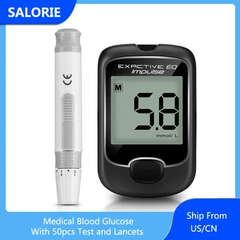 

SALORIE 50PCS Test Strips Blood Glucose Meter Suitable for Safe Accu Blood Sugar Detection Glucometer