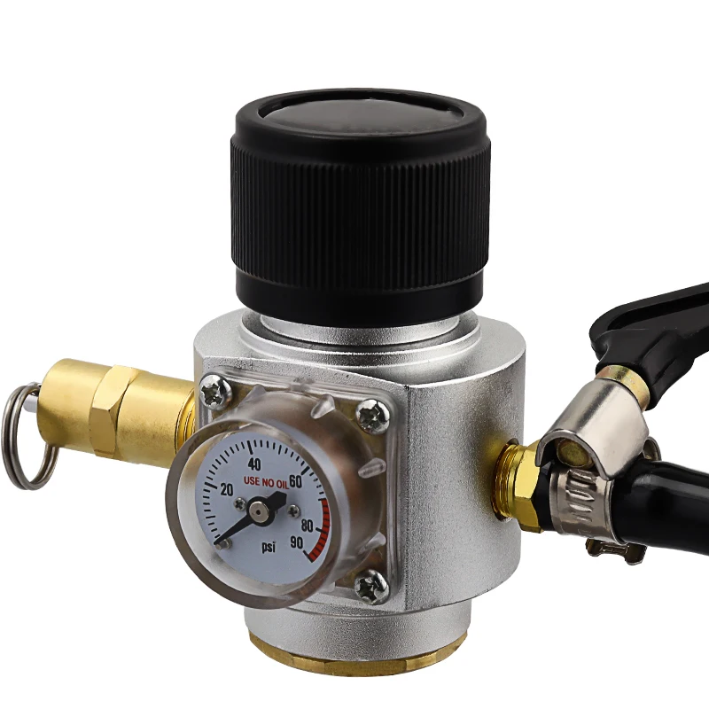 Горячая мини CO2 газовый регулятор 0-90PSI бочонок зарядное устройство с клапаном для соды T21x4 Бутылка Разливного Пива Kegerator сода