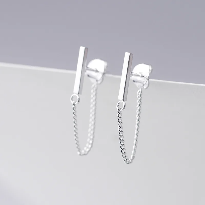 S925 Стерлинговое Серебро Zilveren Oorbellen Dames Ketting Oorbellen Persoonlijkheid Voortreffelijke Preventie Allergie Dames Mode-sieraden