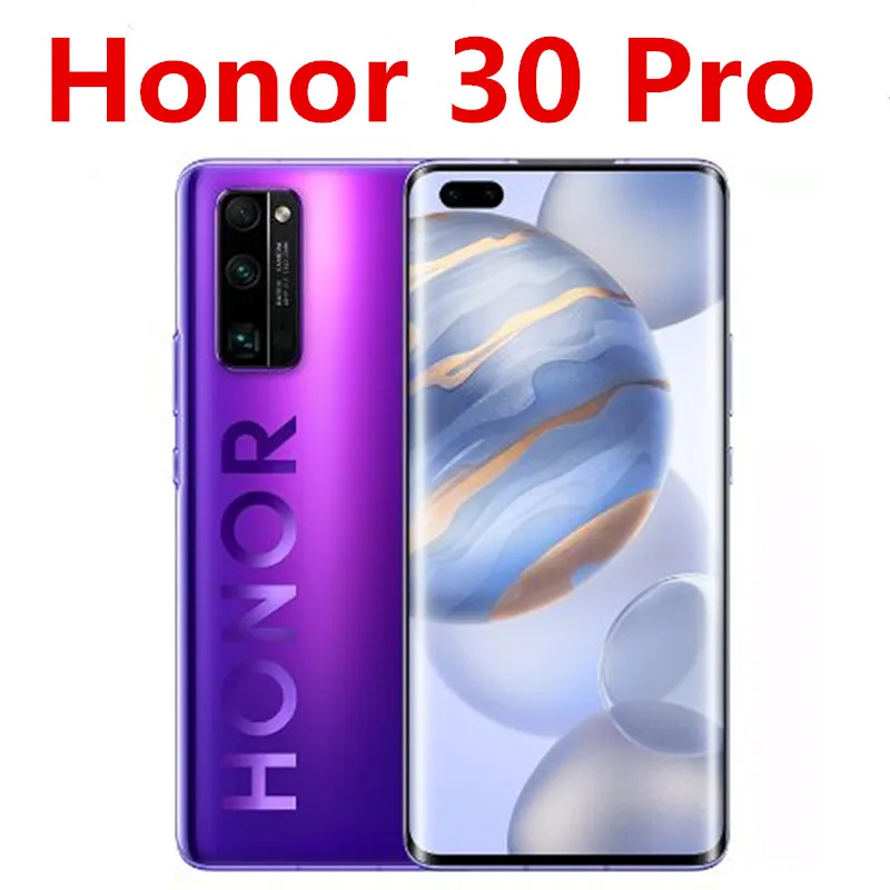 Оригинальный телефон Honor 30 Pro 5G Kirin 990 Android 10 0 6 57 &quot2340X1080 8 ГБ ОЗУ 256 Гб ПЗУ 40 МП 50X Zoom