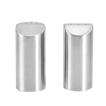 

2pcs Pepper Shaker Dustproof Multifunction Stainless Steel Spice Shaker Salt Bottle Seasoning Can for Home