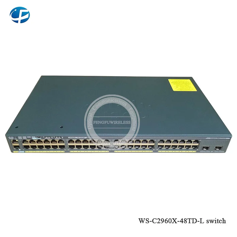 Гигабитный Ethernet WS-C2960X-48TD-L schalter 48-портовый Интеллектуальный гигабитный коммутатор управления, 48x10/100/100 0+ 2x10 гигабитный SFP