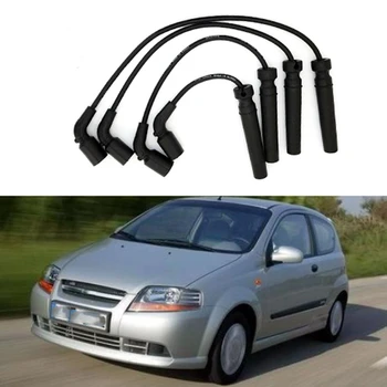 

4Pcs Spark Plug Wire for Excelle 1.6 Chevrolet Aveo Cruze KALOS REZZO DAEWOO KALOS LANOS Nubira REZZO 96497773