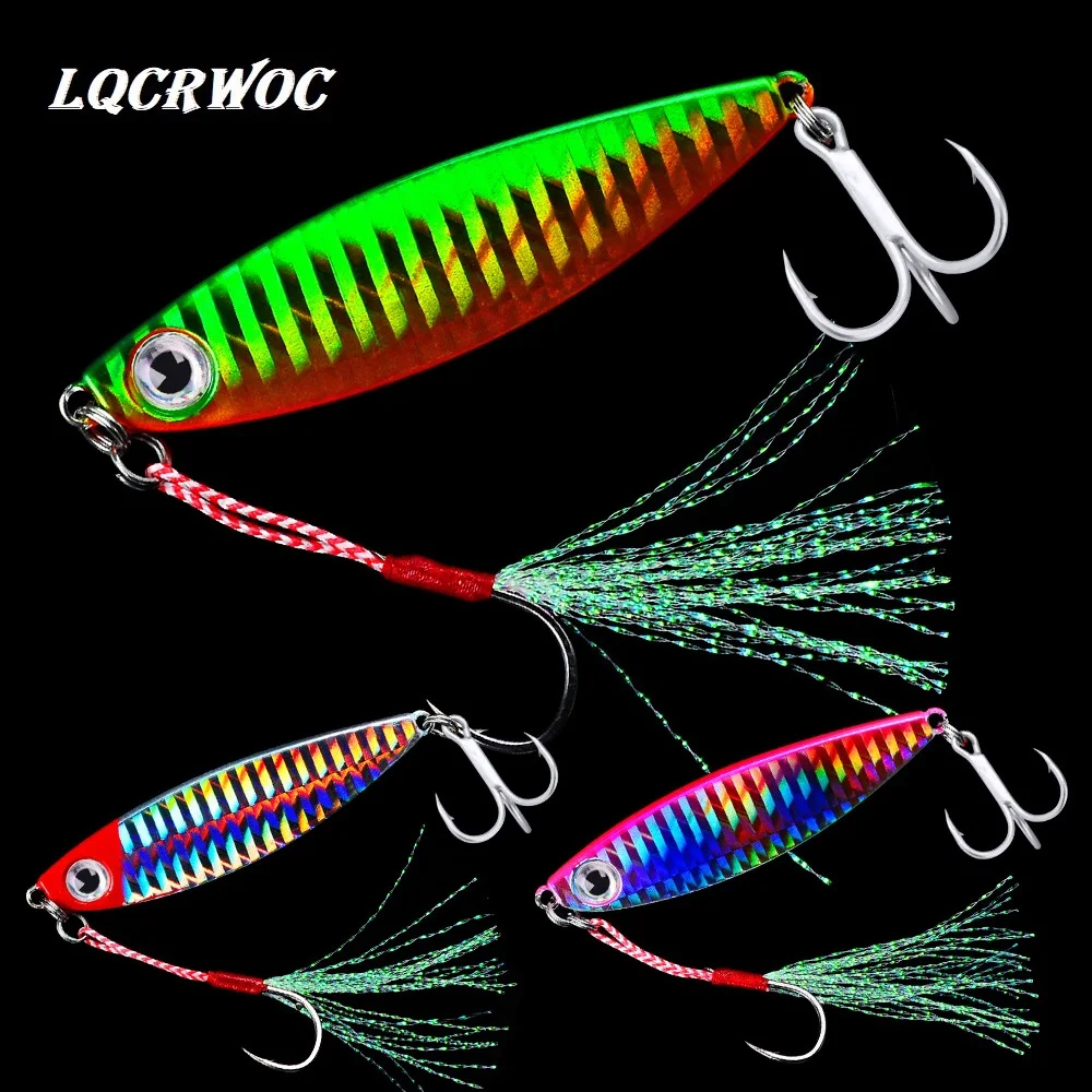 HOT NEW ice fishing jigging lure 7g 10g 15g 20g 30g whopper plopper minnow bass lures saltwater jigs pesca spinnerbait metal 5cm