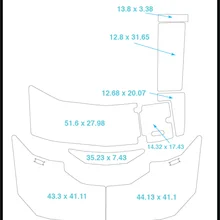 Regal Fasdeck 2220 плавающий шаг и транцевая площадка лодка EVA Тиковый настил 1/" 6 мм