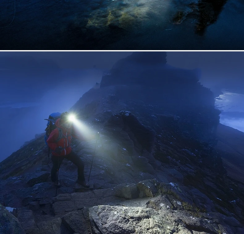 Headlamps High lumen Led Headlamp L2/T6 Zoomable Headlight Head Torch Flashlight Head lamp by 18650 battery for Fishing Hunting