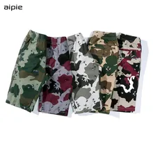 Новинка; Детские шорты; Хлопок; ; Классический Камуфляжный стиль; Прямые шорты для мальчиков; одежда для детей 5-12 лет