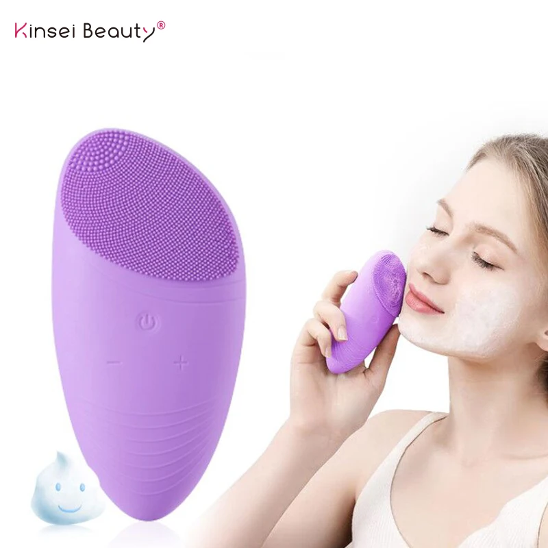 Водостойкая электрическая силиконовая Очищающая щетка для лица Sonic Massage USB charge Ultra
