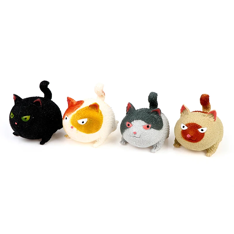 Angry Cats Squeeze Anti Stress Relief Doll Ball Animal Hand Desk Cute Toys Y4 