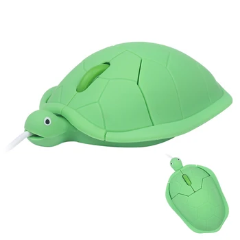 

Sovawin Cute Animal Tortoise Gaming Mouse Wired 1200DPI USB Optical Computer Mice Lightweight 3D Mini Gamer Ergonomic For Laptop