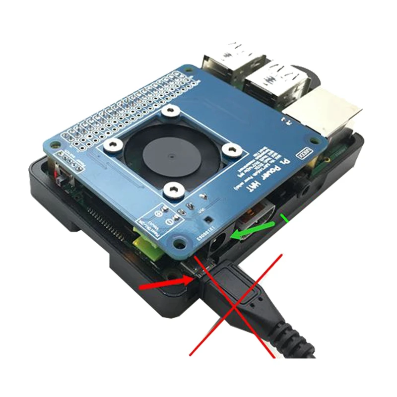Для Raspberry Pi 3 Model B+(Plus)/3B программируемый Умный вентилятор с контролем температуры+ блок питания
