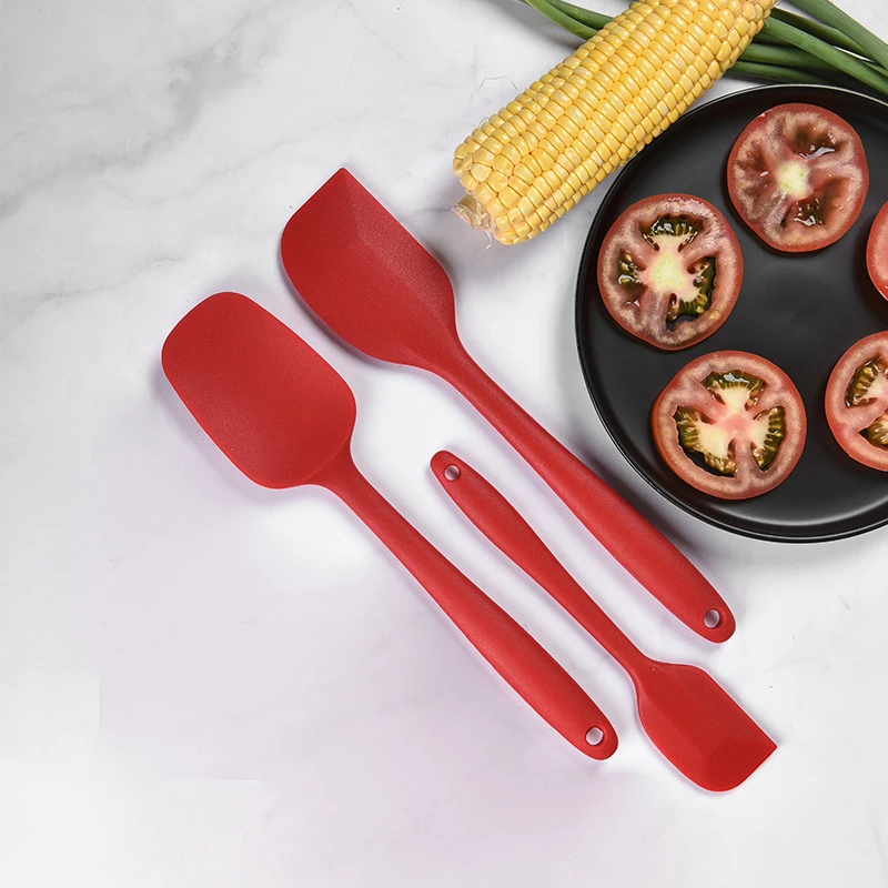

3PCS/Set Food Grade Non Stick Butter Cooking Silicone Spatula Set Cookie Pastry Scraper Cake Baking Spatula Silicone Spatula