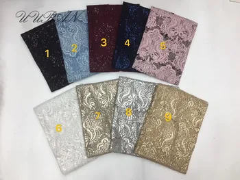 

Fashionable African Net Lace Fabric with Sequins for Party Dress Good Looking Embroidery Tulle Fabric