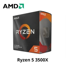 AMD ryzen 5 3500X процессор 3,6 ГГц 6-ядерный 6 плотность ткани-65 W третьего поколения ryzen разъем am4 Настольный товар в запечатанной коробке с охлаждающим вентилятором