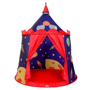 

Kids Space Castle Tent Toy Durable Playhouse Foldable Game House Portable Play Tent Toys for Indoor Outdoor Camping Travel
