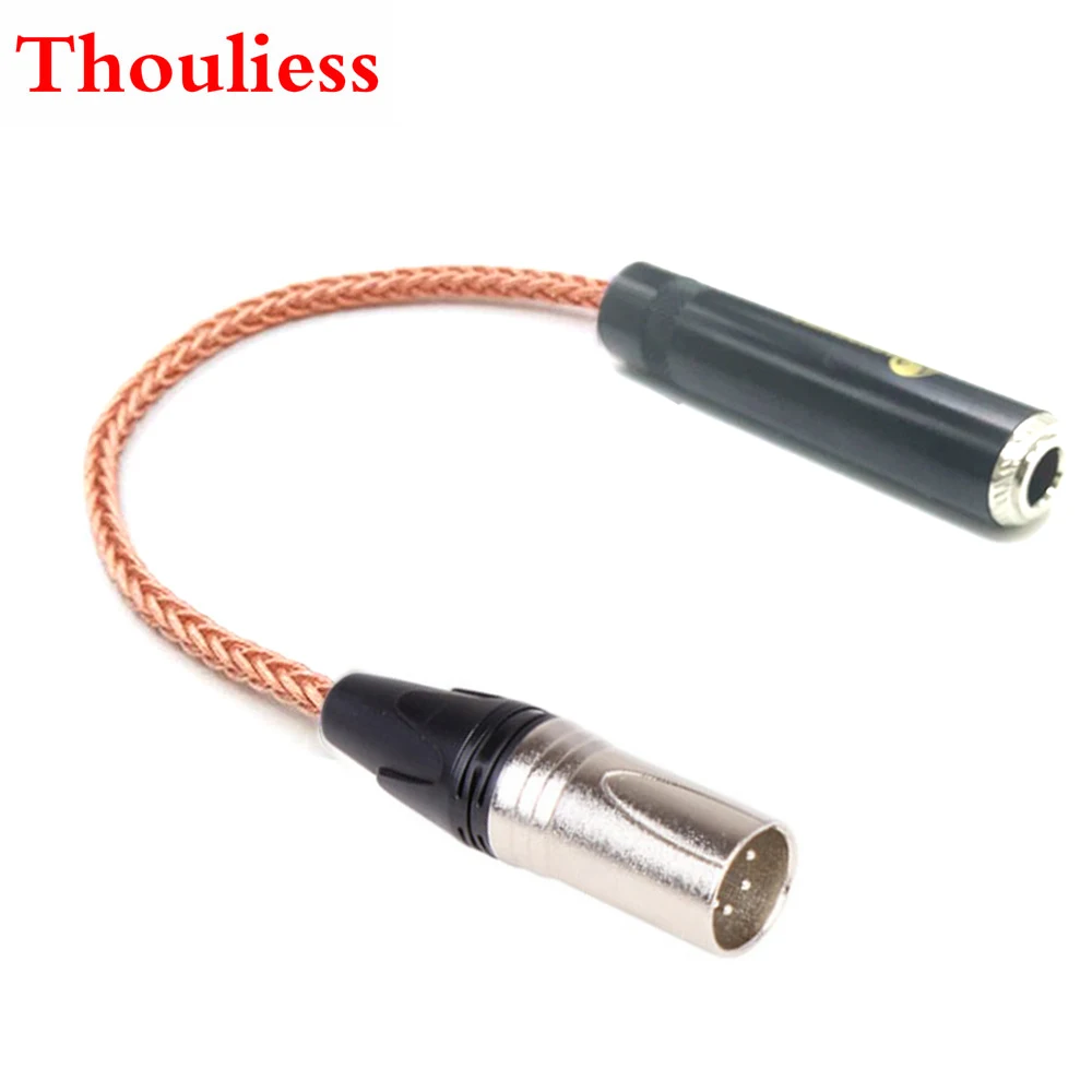 Thoulies HIFI однокристальный медный 6 35 мм TRS 3pin Female to 4pin XLR сбалансированный