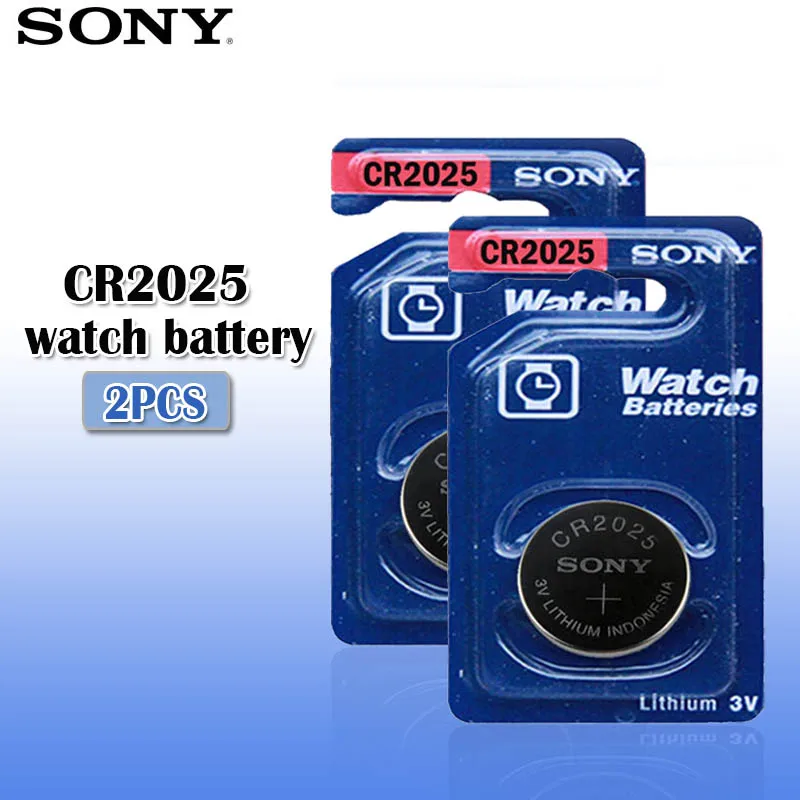 2 шт. оригинальная литиевая батарея Sony CR2025 3V DL2025 BR2025 KCR2025 CR 2025 L12 для часов игрушки