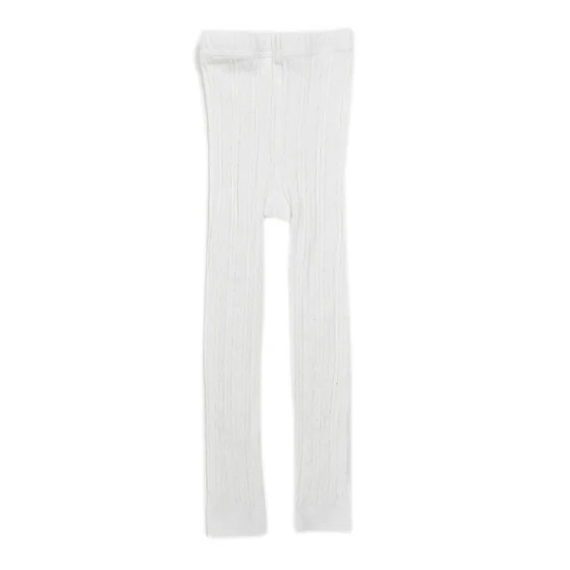 W Осенние Мягкие штаны для маленьких девочек, леггинсы, милые детские эластичные однотонные брюки с принтом, штаны - Цвет: W