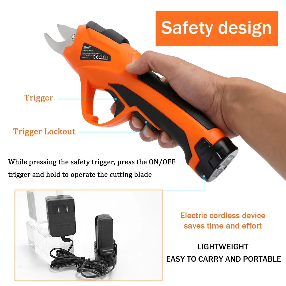 Садовые инструменты 3,6 В Электрический секатор перезаряжаемый домашний садовый ножницы беспроводные секатор фруктовое дерево ветви резак Обрезка