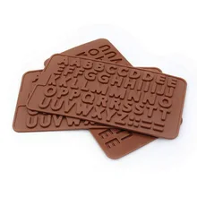 Alphanumeric silicone mold chocolate mold baking mold cookie mold fondue cake mold number, letter mold