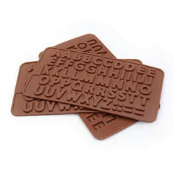 Alphanumeric silicone mold chocolate mold baking mold cookie mold fondue cake mold number, letter mold
