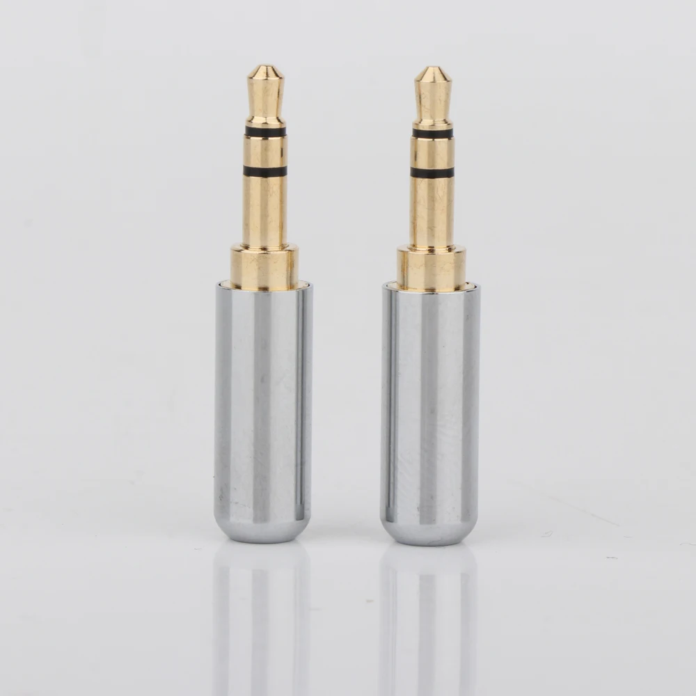

2pcs 24K Gold plated 3.5mm Stereo 3 Pole Headphone Jack Audio Solders Video Connectors