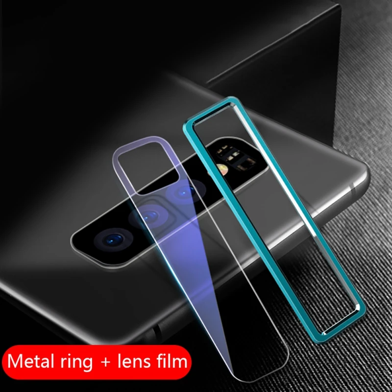 S10 plus Blue Защитная пленка для объектива камеры телефона из закаленного стекла, защитное кольцо, чехол для samsung Galaxy S10 Plus S10 - Цвет: S10 plus Blue
