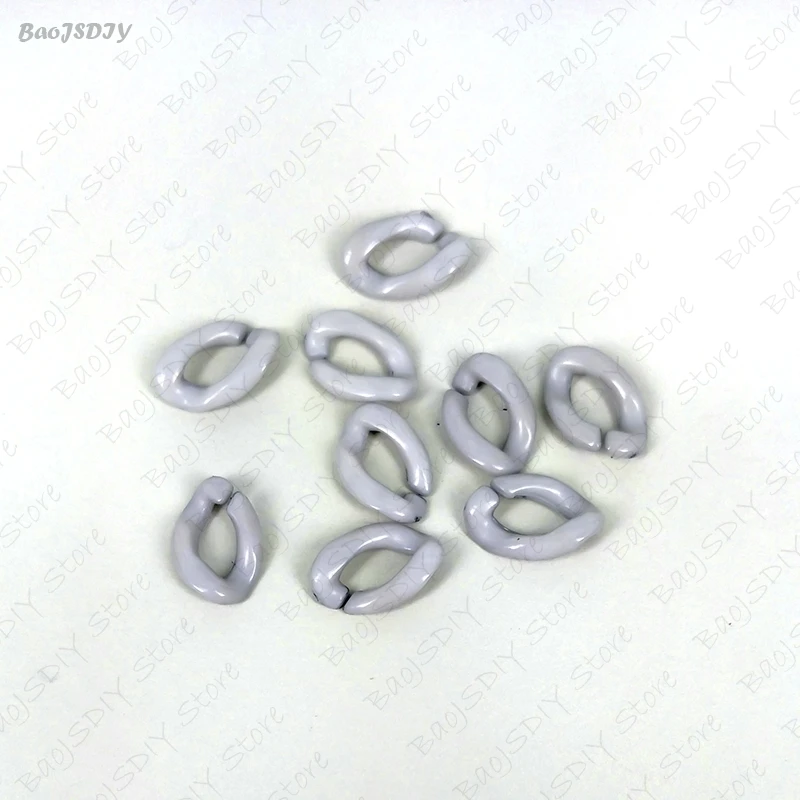 Wholesale 23mm*17mm Multi color Acrylic Twisted Chains Assembled Parts Beads Diy Jewelry Findings Accessories 60 pieces(JM6582)