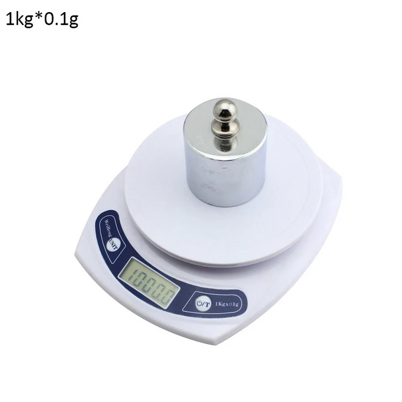 1kg/0.1g 3kg/0.1g/0.5g 7kg/1g High Quantity Digital Scale LED Kitchen Precision Portable Electronic Multifunction Food Scale - Цвет: 1kg-0.1g