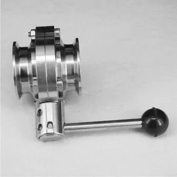 

3" 76 mm SS304 Stainless Steel Sanitary 3" Tri Clamp Butterfly Valve Homebrew Beer Dairy Product