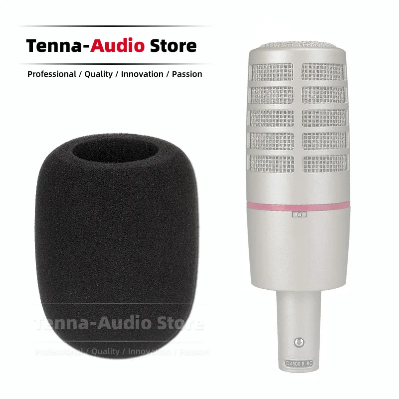 

Windshield Sponge Mic Cover Windproof Shield Mike Foam For AKG C4500B-BC C 4500 C4500 B BC B-BC Microphone Windscreen Pop Filter