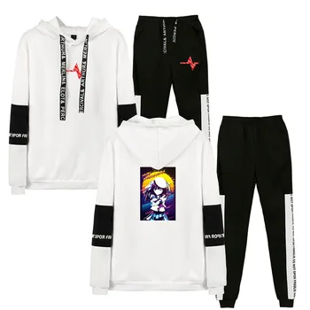 

Angel Beats Hip hop Kpop Hoody Tracksuit Two Piece Suit Women/Men Fashion Oversized Sets Casual Autumn Sport Hoodies+Sweatpants
