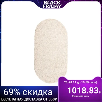 

Oval carpet Shaggy Viva 0.6x0.9 m, color white