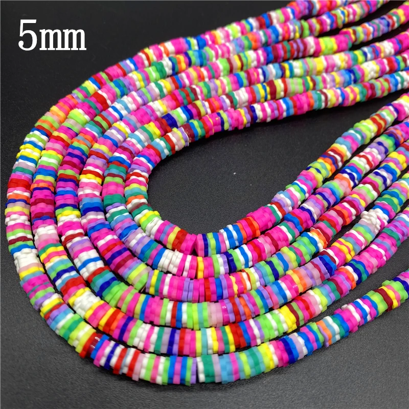 400pcs/Lot 3/4/5/6mm 16inch Round Slice Polymer Clay Beads For Jewelry Making DIY Handmade Charm Bracelet Necklace acrylic beads stone beads imitation pearl beads wood beads plastic beads acrylic craft beads abs beads resin beads metal beads rice beads