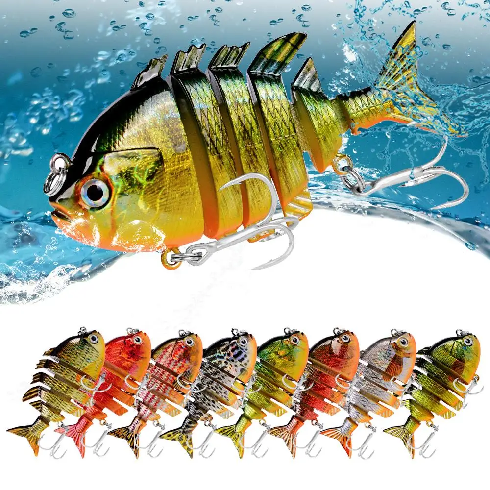 

1PC Fishing Lure Multi Jointed Hard Bait 8cm 14.5g Lifelike joint bait Wobblers 6 Segments Swimbait Fishing Lure Crankbait