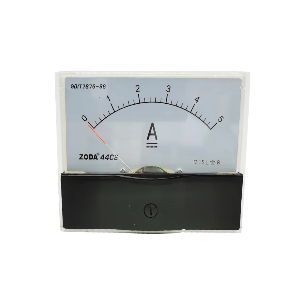 

1PC 44C2-A 1A 1.5A 2A 3A 5A 10A DC Direct Analog Meter Panel AMP Current Ammeters Gauge Pointer Ammeter 100*80MM Amperimetro DC