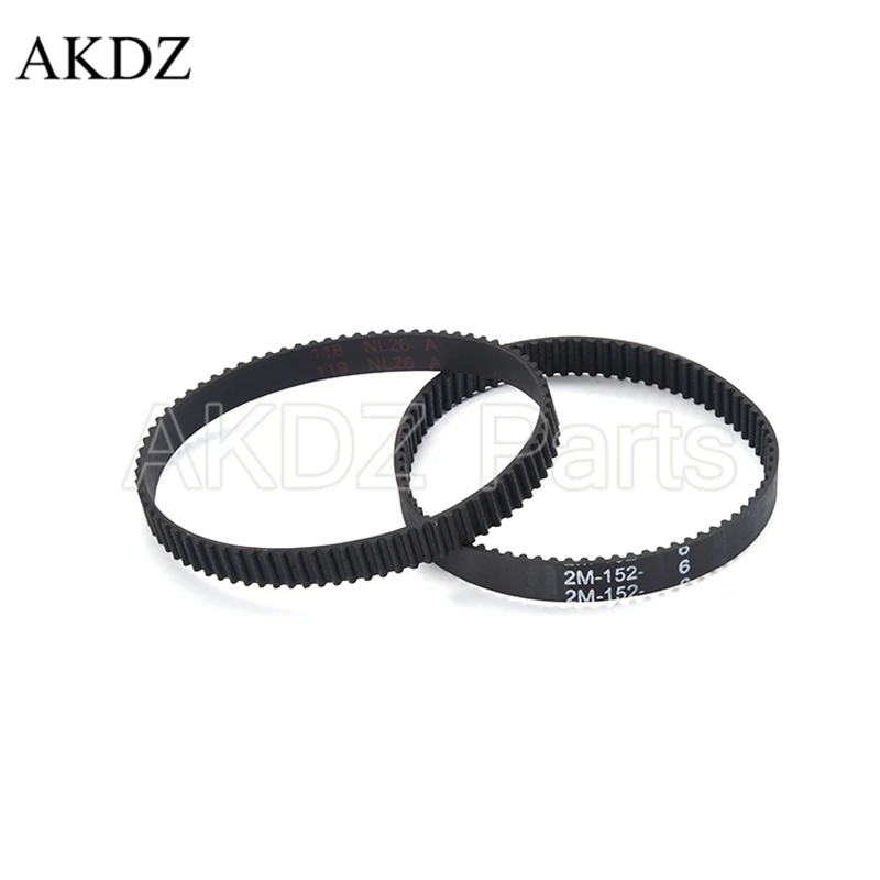 

2MGT 2M 2GT Synchronous Timing belt Pitch length 152 width 6mm/9mm Teeth 76 Rubber closed