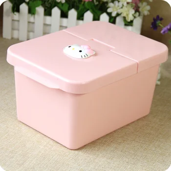 

Cute Food Storage Container Rice Cylinder Insect-proof Moisture-proof Rice Barrel Hello Kitty Small Plastic Containers with Lids