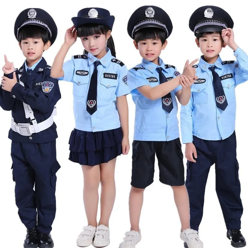 

CHILDREN'S DAY Set Program Small Uniform BOY'S Boy Clothing Police Observes Children Uniform Police Uniform Performance Costume