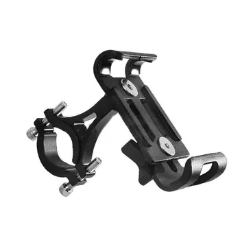 

Non-rotatable Bicycle Aluminum Alloy Fixed Frame Mobile Phone Holder Universal Compatibility Anti-Slip 360 Degrees Adjustable