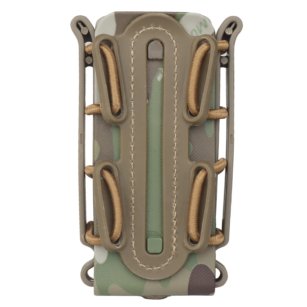 Tactical 9mm Molle Pistol Mag Military Magazine Pouch Hunting Holster Fastmag with Belt Clip and Molle Soft Shell Mag Pouch